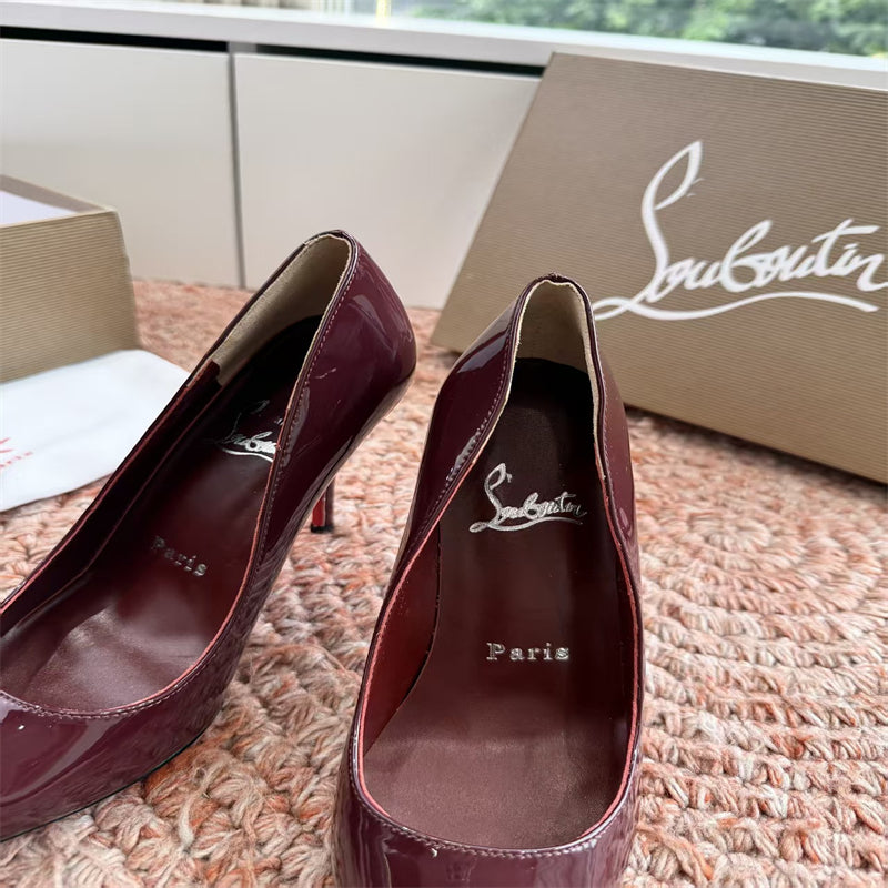 CL 【Red Sole】So Kate patent leather pointed-toe high heels