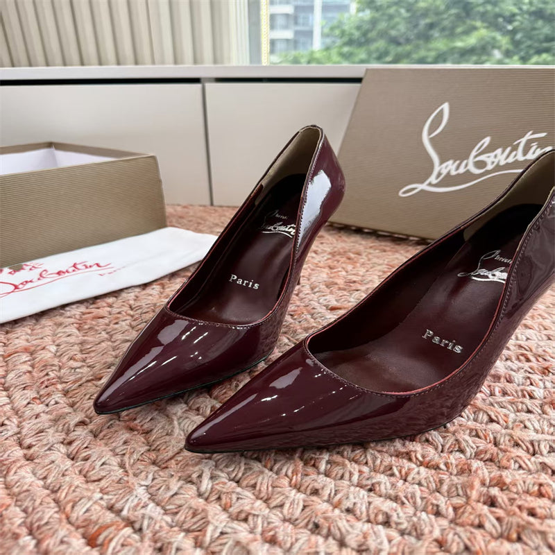 CL 【Red Sole】So Kate patent leather pointed-toe high heels