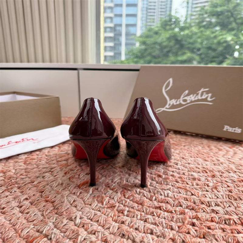 CL 【Red Sole】So Kate patent leather pointed-toe high heels