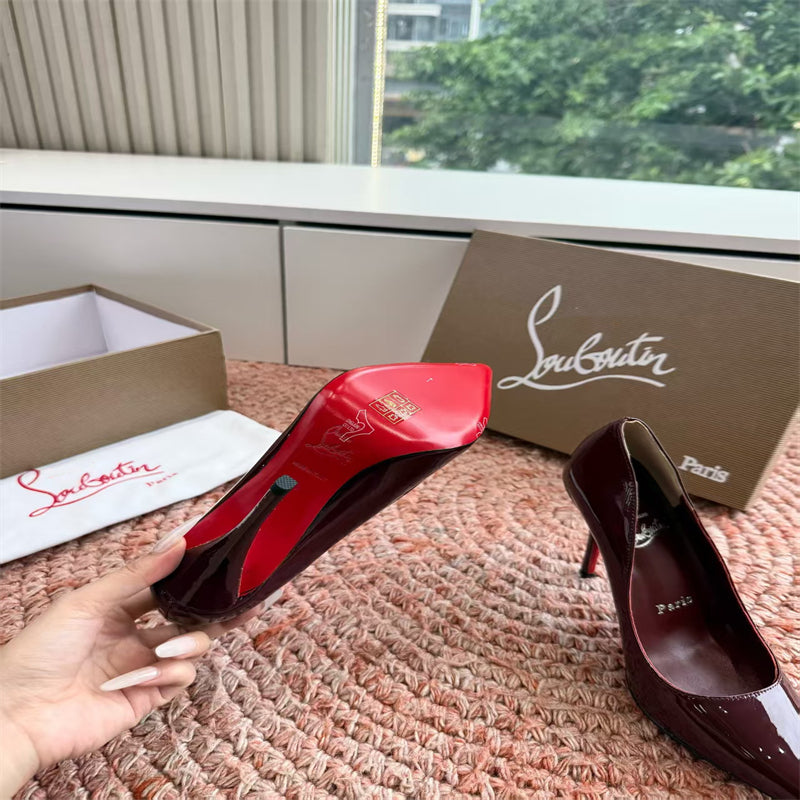 CL 【Red Sole】So Kate patent leather pointed-toe high heels